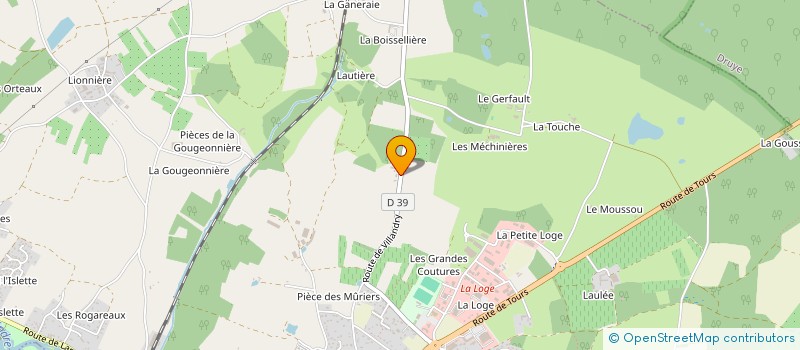 localisation de l'entreprise LES ROULOTTES DU LYS  AZAY-LE-RIDEAU