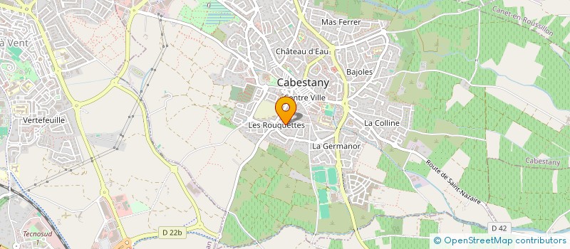 localisation de l'entreprise LES ROUQUETTES  CABESTANY