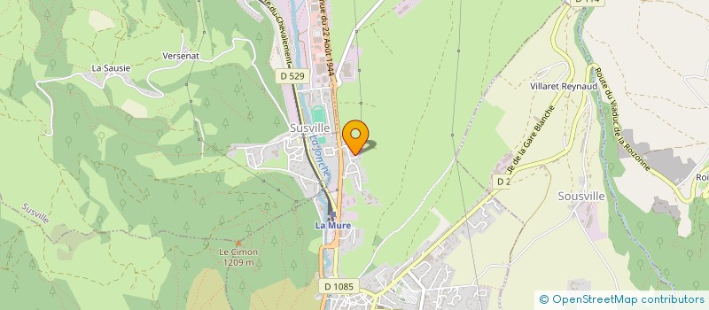 localisation de l'entreprise LES ROURES  SUSVILLE