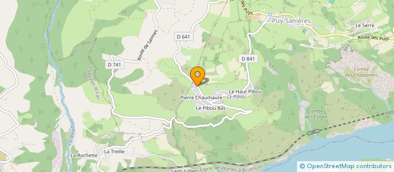 localisation de l'entreprise LES ROUSSES  PUY-SANIERES