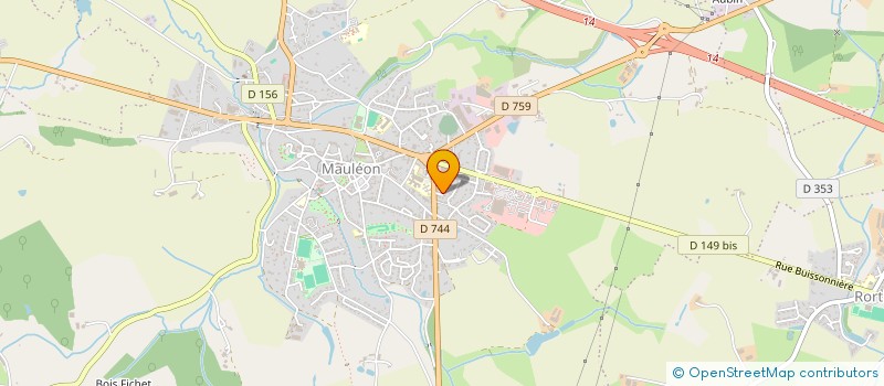 localisation de l'entreprise LES ROUSSIERES  MAULEON