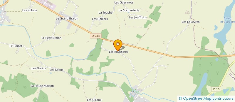 localisation de l'entreprise LES ROUSSINES à CHARNY OREE DE PUISAYE