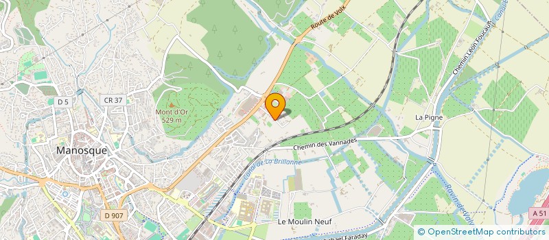 localisation de l'entreprise LES ROUSTANS à MANOSQUE
