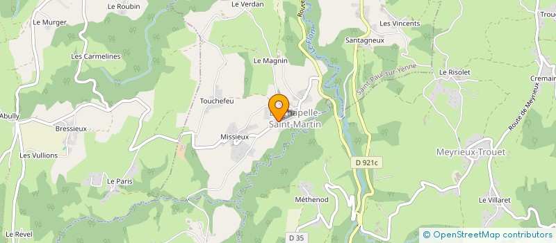 localisation de l'entreprise LES ROUTES DE GAIA  LA CHAPELLE SAINT MARTIN