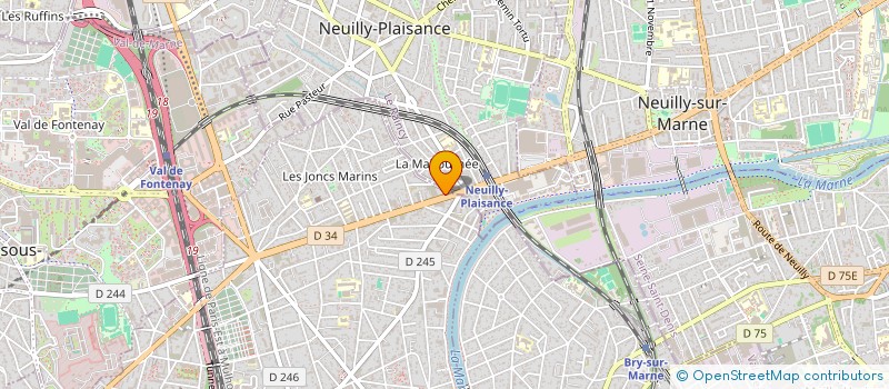 localisation de l'entreprise LES ROUTES DE L'AVENTURE  LE PERREUX-SUR-MARNE