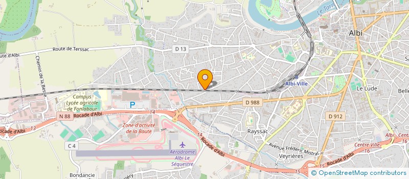 localisation de l'entreprise LES ROUTES DE L'INNOVATION à ALBI