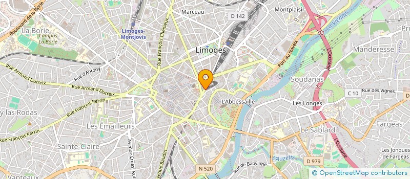 localisation de l'entreprise LES ROUTES DE SAINT-JACQUES EN LIMOUSIN à LIMOGES
