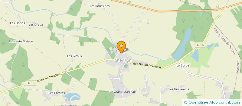 localisation de l'entreprise LES ROUTES DU GLOBE à CHARNY OREE DE PUISAYE
