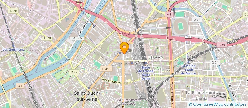 localisation de l'entreprise LES ROUTIERS  SAINT-DENIS