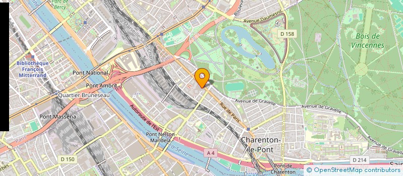 localisation de l'entreprise LES ROUTIERS BIZOT  CHARENTON-LE-PONT