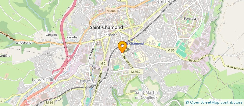 localisation de l'entreprise LES ROUTIERS ONT DU COEUR à SAINT-CHAMOND