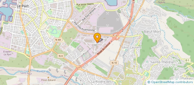 localisation de l'entreprise LES ROUTIERS REUNIONNAIS à LE PORT