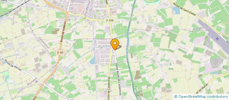 localisation de l'entreprise LES ROUVES  PERNES-LES-FONTAINES