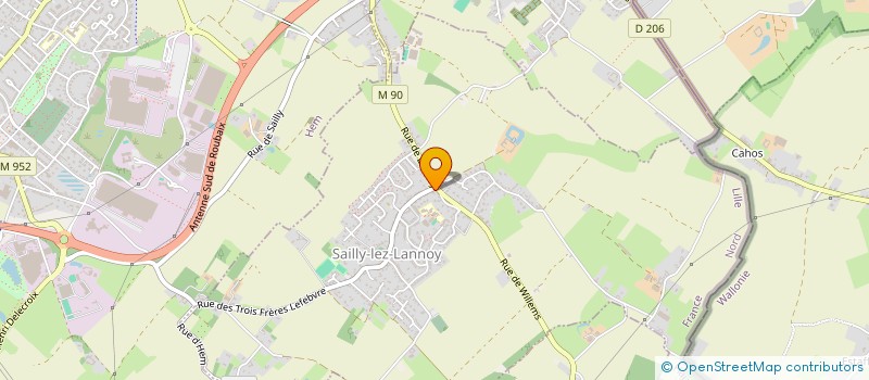 localisation de l'entreprise LES ROUVILLAS  SAILLY-LEZ-LANNOY