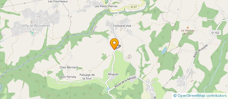 localisation de l'entreprise LES ROUX  GROISY