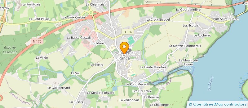 localisation de l'entreprise LES ROZES  PLOUER-SUR-RANCE