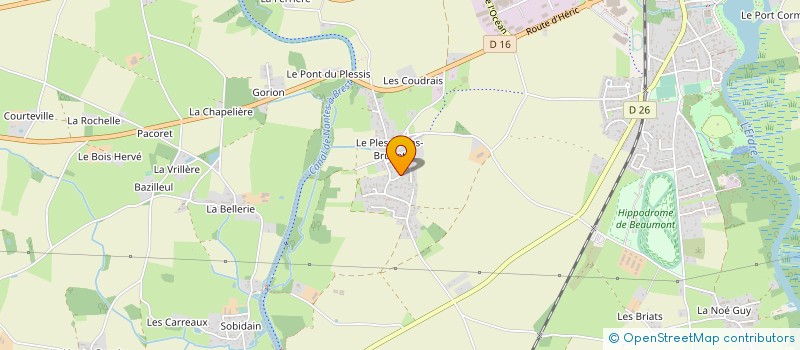 localisation de l'entreprise LES ROZOX  NORT-SUR-ERDRE