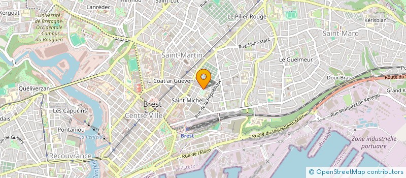 localisation de l'entreprise LES RUBANS BLANCS  BREST