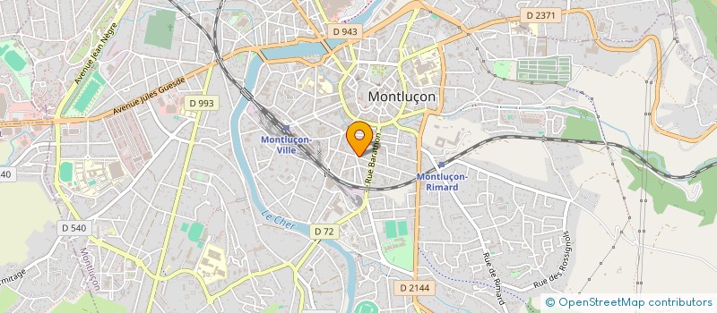 localisation de l'entreprise LES RUBANS DE LA VIE - CANCERS à MONTLUCON