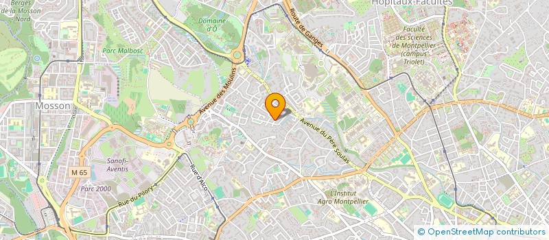 localisation de l'entreprise LES RUBANS DE LILY  MONTPELLIER