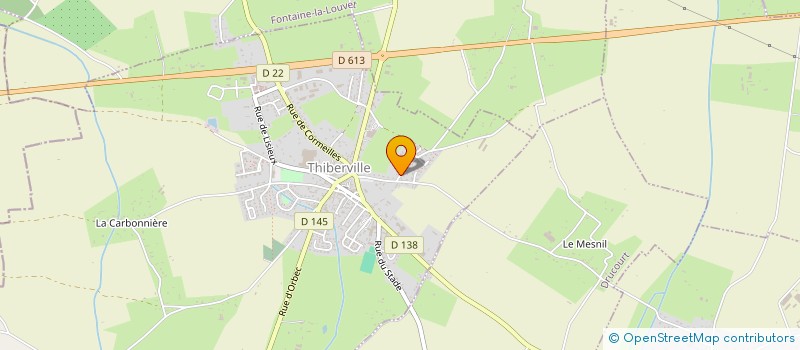 localisation de l'entreprise LES RUBANS R LECUYER  THIBERVILLE