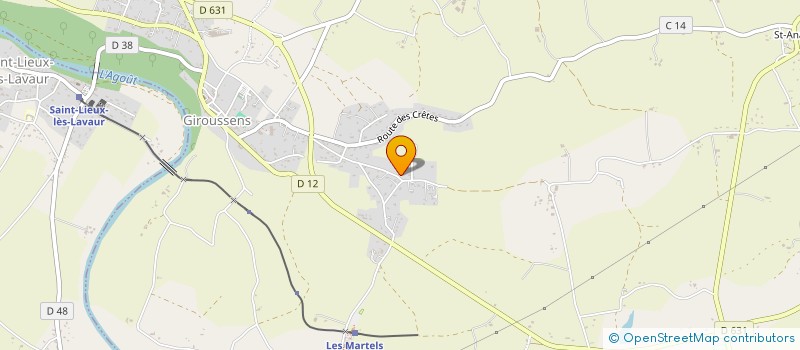 localisation de l'entreprise LES RUCHERS DE COCAGNE à GIROUSSENS