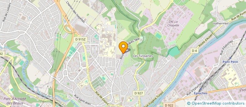 localisation de l'entreprise LES RUCHERS DE PONTOISE  PONTOISE