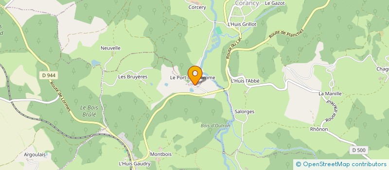 localisation de l'entreprise LES RUCHERS DU MORVAN  CORANCY