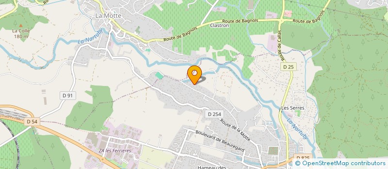 localisation de l'entreprise LES RUCHERS DU VAL D'ARGENS à LE MUY