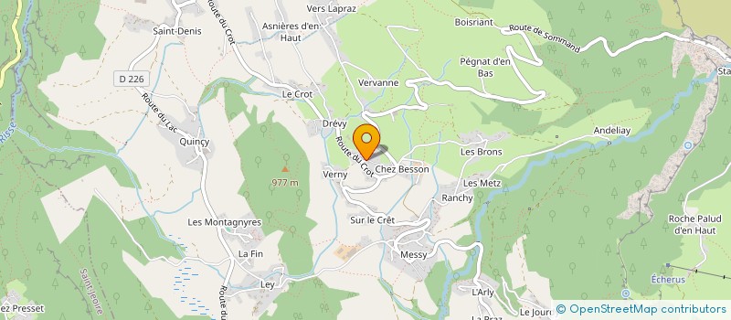 localisation de l'entreprise LES RUCHERS HAUT-SAVOYARDS  MIEUSSY