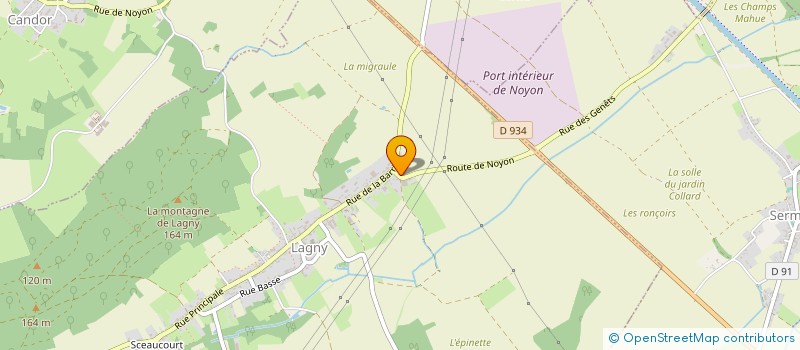 localisation de l'entreprise LES RUCHES DE BRIZZZZZ  LASSIGNY