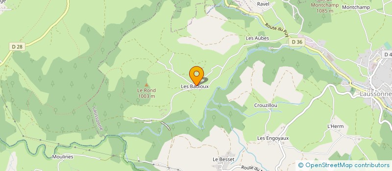 localisation de l'entreprise LES RUCHES DE MAX  LAUSSONNE