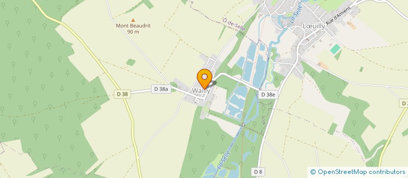 localisation de l'entreprise LES RUCHES DE WAILLY - AGIR POUR LA BIODIVERSITE PAR LA SAUVEGARDE DE L'ABEILLE  CONTY