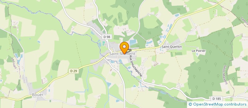 localisation de l'entreprise LES RUELLES  SAINT-MAIXENT