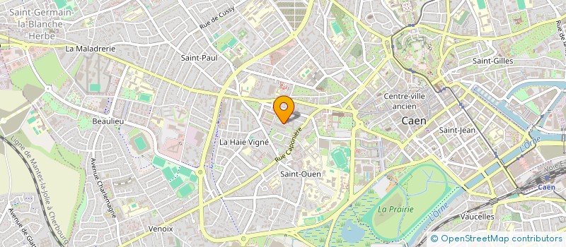 localisation de l'entreprise LES RUELLES VIVES à CAEN