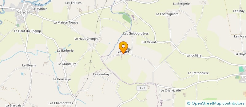 localisation de l'entreprise LES RUES  BILLE