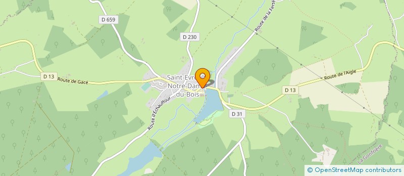 localisation de l'entreprise LES RUINES DU LAC à SAINT-EVROULT-NOTRE-DAME-DU-BOIS