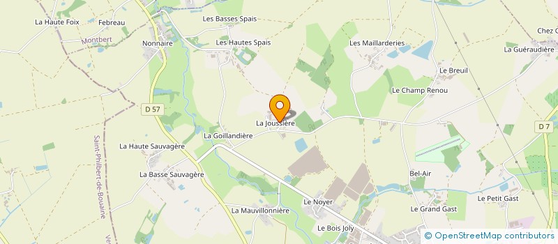 localisation de l'entreprise LES RUISSEAUX à LA PLANCHE