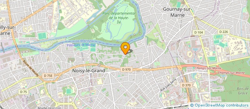 localisation de l'entreprise LES RUISSEAUX à NOISY-LE-GRAND