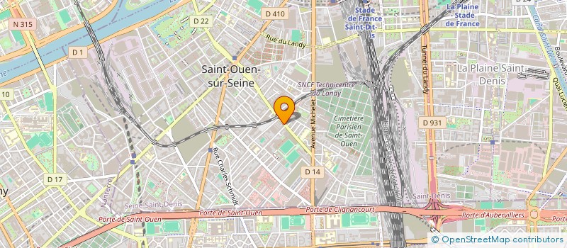 localisation de l'entreprise LES RUISSEAUX SOUS LES JARDINS  SAINT-OUEN-SUR-SEINE