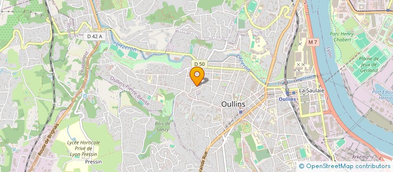 localisation de l'entreprise LES RUNNEUSES SOLIDAIRES  OULLINS-PIERRE-BENITE