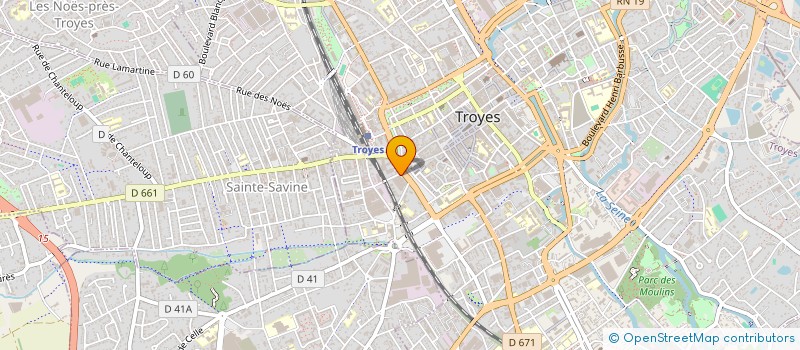 localisation de l'entreprise LES RUSQUETS EPERNAY  TROYES