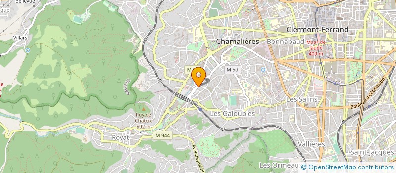 localisation de l'entreprise LES RUSSOPHONES D'AUVERGNE KARUSEL à CHAMALIERES