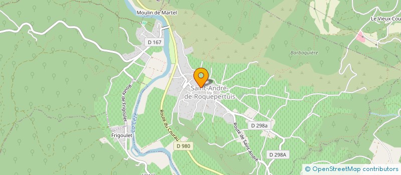 localisation de l'entreprise LES S DES DEUX LAVANDES  SAINT-ANDRE-DE-ROQUEPERTUIS