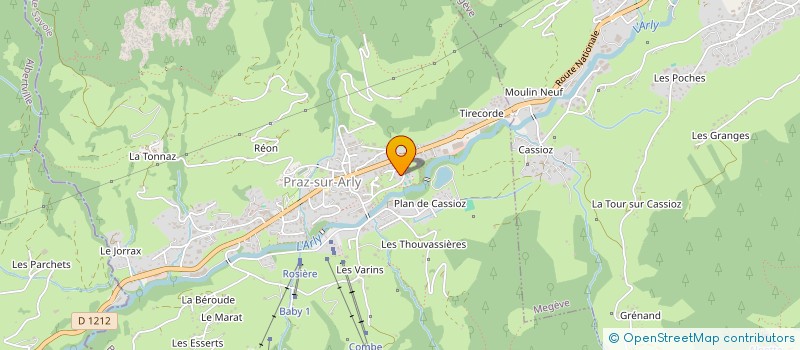 localisation de l'entreprise LES S'NAILLES  PRAZ-SUR-ARLY