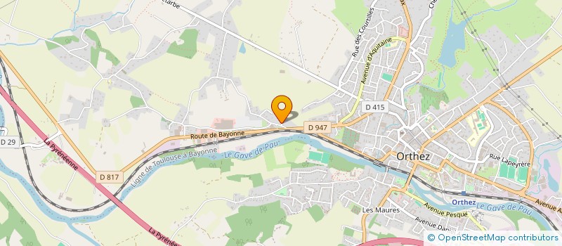 localisation de l'entreprise LES S URS BEARNAISES à ORTHEZ