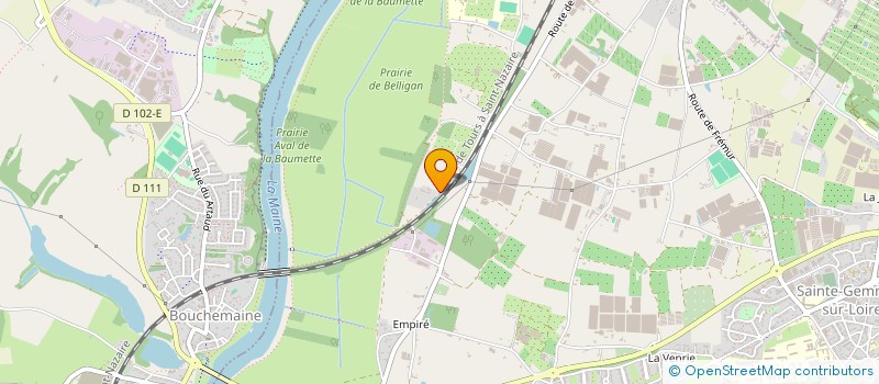 localisation de l'entreprise LES SAARLOOS  SAINTE-GEMMES-SUR-LOIRE