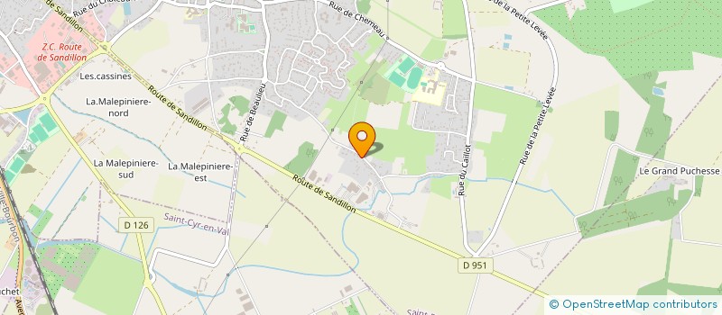 localisation de l'entreprise LES SABANNES à SAINT-DENIS-EN-VAL