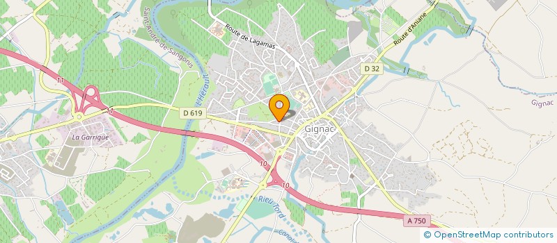 localisation de l'entreprise LES SABELLIERS  PUECHABON