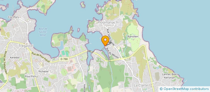 localisation de l'entreprise LES SABLES  PERROS-GUIREC